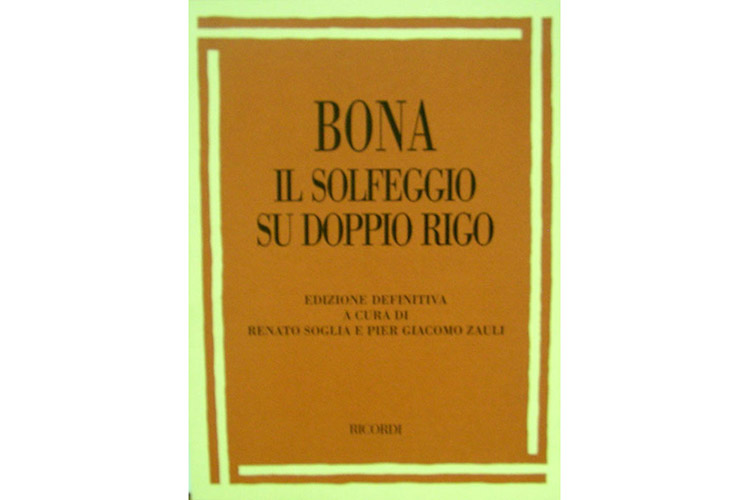 Bona - Il Solfeggio su Doppio Rigo