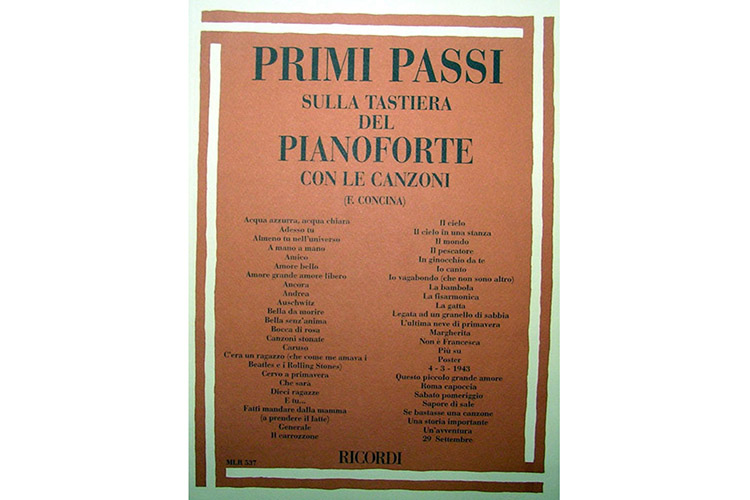 F. Concina - Primi Passi Canzoni italiane