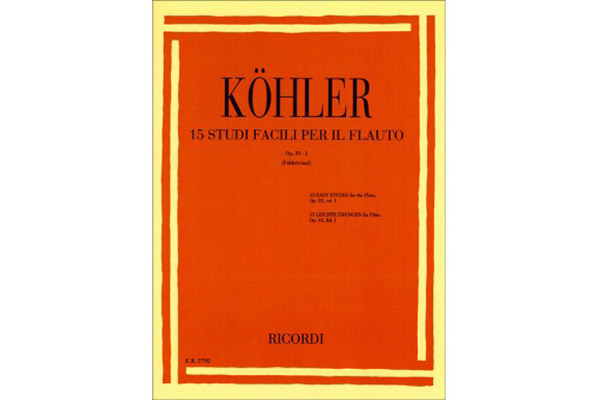 Kohler - 15 Studi facili per il Flauto