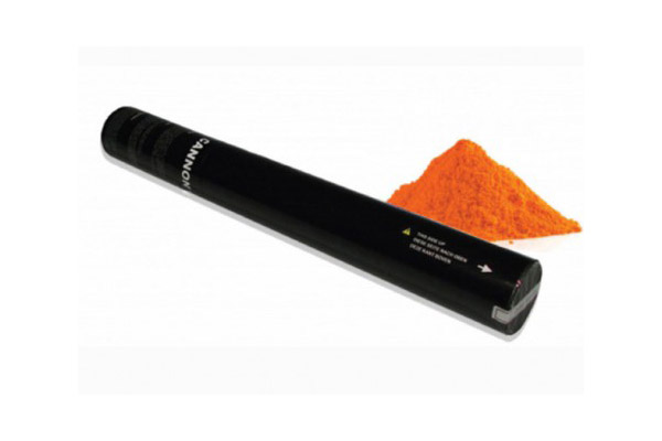 Party cannon Holi Color Orange da 40cm Polveri colorate