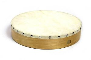 DOMUS SD1308 TAMBURELLO PELLE NATURALE 30CM.